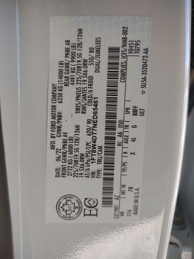 2022 Ford F-450SD Platinum DRW