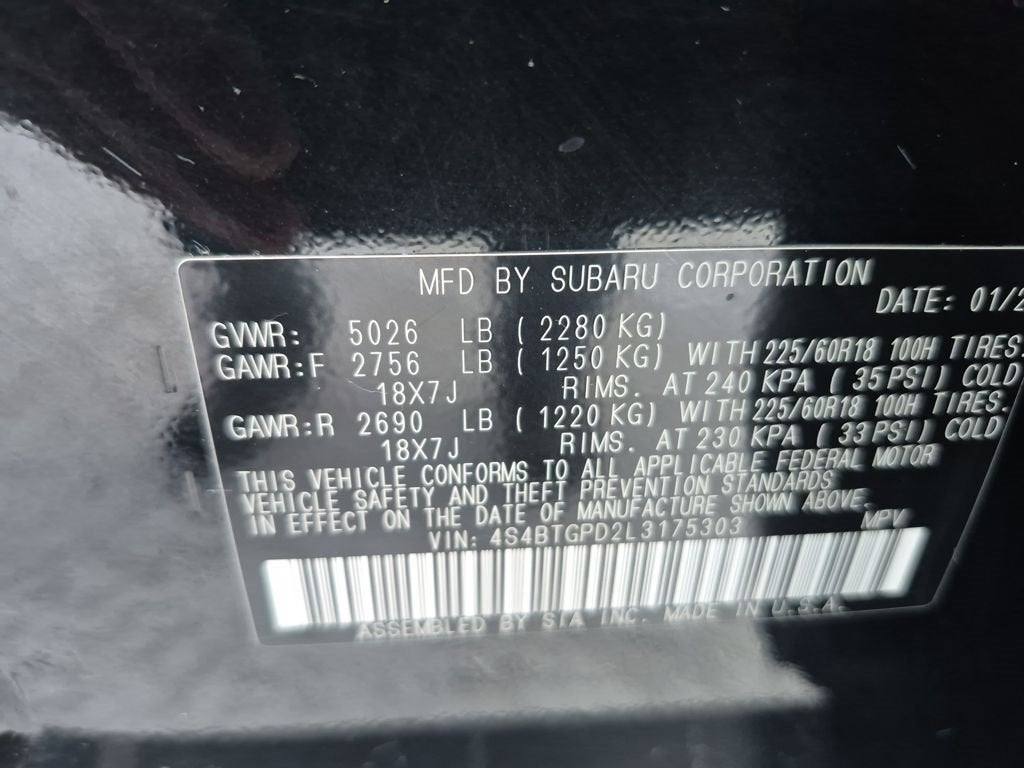 2020 Subaru Outback Touring XT